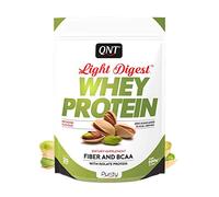 QNT Light Digest Pistache, Whey Protéine en poudre avec Whey isolate, Sans Gluten, Riche en fibres, Pauvre en sucre, 500g, 25 portions, Fabriqué en Belgique