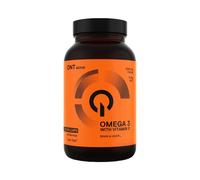 QNT Omega 3, huile de poissons sauvages, riche en EPA, DHA et Vit. E, aide à la prévention des maladies cardiovasculaires, stimule la concentration et la mémoire, 60 gélules