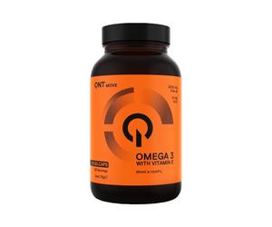 QNT Omega 3, huile de poissons sauvages, riche en EPA, DHA et Vit. E, aide à la prévention des maladies cardiovasculaires, stimule la concentration et la mémoire, 60 gélules