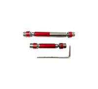 QOAKSDY Arbre de Transmission RC pour HOBBYPLUS CR-18P pour Rock pour Crawler TRX4 pour Redcat Gen8 4WD 1/18 rc Car Upgrades Parts 2X Metal Center Drive Shaft Set(Gray)