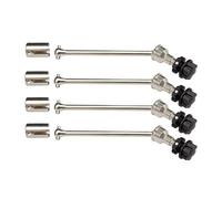 QOAKSDY Arbre de Transmission RC pour Traxxas pour MAXX pour WideMaxx 1/10 rc Car Upgrade Parts 4pcs Arbre De Transmission Étendu en Acier CVD avec Roue Cannelée Hex(Silver Black)