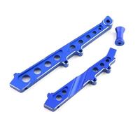 QOAKSDY Pièces RC Compatible avec ARRMA pour Limitless pour Infraction 6S pour BLX 1/7 RC Pièces De Mise À Niveau De Voiture en Alliage D'aluminium Avant Et Arrière pour Attelle De Châssis(Blue)