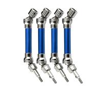 QOAKSDY Pièces RC Compatible avec Arrma pour Typhon pour SENTON pour Granite pour VORTEKS pour Rock V2 3S pour BLX 1/10 RC Pièces De Voiture Arbre D'entraînement Avant Et Arrière en Métal(Blue)