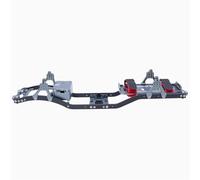 QOAKSDY Pièces RC Compatible avec Axial pour SCX10 III II 90046 D90 pour Camion De Roche, Empattement De 313mm, Poutre en Métal pour Châssis, Kit De Carrosserie, Chenille RC 1/10(Gray)