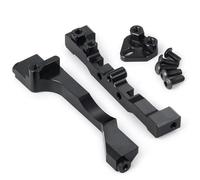QOAKSDY Pièces RC Compatible avec Axial pour SCX10 III pour Gladiator pour Base pour Camp AXI03027 1/10 RC Pièces De Mise À Niveau De Voiture Supports De Servo en Alliage D'aluminium(Black)