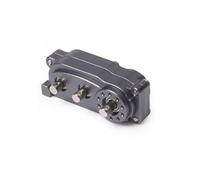 QOAKSDY Pièces RC Compatible avec Axial pour SCX10 pour Châssis, Boîte De Transfert en Métal De Transmission À Engrenage Planétaire Préfixal avec Arbre Inversé, Chenille 1/10 RC(Gray)