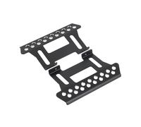QOAKSDY Pièces RC Compatible avec Axial pour SCX10II 90046 90047 pour Wrangler D90 TF2 1/10 RC Voiture Chenille 2 Pièces en Alliage D'aluminium pour Marchepied Latéral De Curseur De Roche(Black)