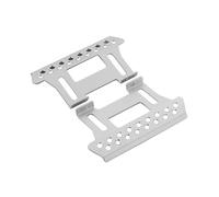 QOAKSDY Pièces RC Compatible avec Axial pour SCX10II 90046 90047 pour Wrangler D90 TF2 1/10 RC Voiture Chenille 2 Pièces en Alliage D'aluminium pour Marchepied Latéral De Curseur De Roche(Silver)