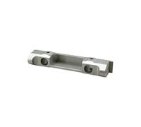 QOAKSDY Pièces RC Compatible avec Axial SCX10 Pro Pièces De Mise À Niveau Support De Montage De Pare-Chocs Avant Arrière en Alliage D'aluminium 1/10 RC Crawler Car Accessories(Silver,1pc)