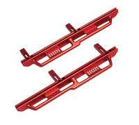 QOAKSDY Pièces RC Compatible avec Axial SCX6 pour JLU pour Wrangler 4WD Pièces De Mise À Niveau De Voiture sur Chenilles 1/6 RC pour Rock Sliders Rails Pédale Side Step Board(Red)