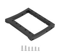 QOAKSDY Pièces RC Compatible avec Capra pour SCX10 II Essieu Comp DIY TGH Rails pour LCG pour Châssis Double Support De Montage Servo Support De Base 1/10 RC Plates-Formes Chenille(Black)