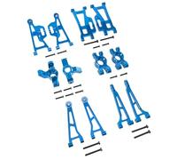 QOAKSDY Pièces RC Compatible avec Hyper pour Go pour Mjx 14210-09 H14BM Coupelle De Direction Avant Arrière Bras De Suspension Inférieurs Supérieurs Moyeux Arrière Pièces Voiture RC 1/14(Blue)