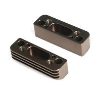 QOAKSDY Pièces RC Compatible avec Kyosho MP9 MP10 Pièces De Mise À Niveau De Voiture RC 1/8 Accessoires 2 Pièces Base De Support De Moteur en Métal