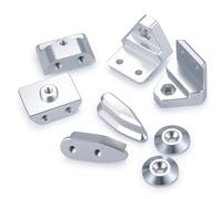 QOAKSDY Pièces RC Compatible avec Limitless 1/7 RC Tout-Terrain, Pièces De Mise À Niveau De Voiture sur Chenilles, Ailerons De Queue en Métal,Ensemble De Montage D'aile De Queue Voiture RC(Silver)