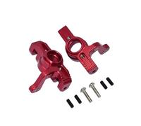 QOAKSDY Pièces RC Compatible avec LOSI pour Lasernut pour Tenacity pour Ultra DB Pro 1/10 RC, Pièces De Mise À Niveau De Voiture, Tasse De Direction Avant en Métal, Bloc De Direction(Red)