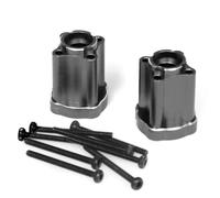 QOAKSDY Pièces RC Compatible avec LOSI pour Mini pour LMT 4X4 pour Brushed pour Monster Truck Kit De Pièces De Mise À Niveau De Voiture RC 1/18 pour Coupelle Arrière Noir