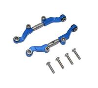 QOAKSDY Pièces RC Compatible avec LOSI pour Mini-t 2.0 2WD pour Stadium De Stade RTR 1/18 RC, Lien De Biellette De Direction Avant Réglable en Métal LOS214013(Blue)