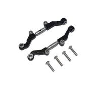 QOAKSDY Pièces RC Compatible avec LOSI pour Mini-t 2.0 2WD pour Stadium De Stade RTR 1/18 RC, Lien De Biellette De Direction Avant Réglable en Métal LOS214013(Black)