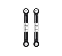 QOAKSDY Pièces RC Compatible avec MJX H16 16207 16208 16209 16210 1/16 Accessoires De Pièces De Voiture Télécommandées 2 Pièces Tige De Direction Avant Lien De Direction en Métal(Black)