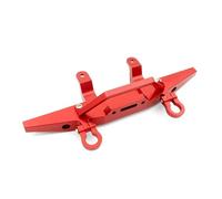 QOAKSDY Pièces RC Compatible avec MN D90 D91 D96 MN90 MN99S 1/12 rc Cars Barre Avant Pièces De Mise À Niveau Anti-Collision Accessoires Pare-Chocs Avant en Métal(Red)