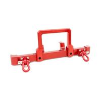 QOAKSDY Pièces RC Compatible avec MN D90 D91 D96 MN90 pour MN99S 1/12 RC, Pièces De Mise À Niveau De Voiture, Accessoires De Remplacement, Pare-Chocs Avant en Métal(Red)
