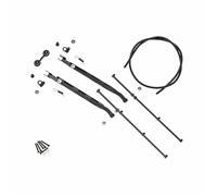 QOAKSDY Pièces RC Compatible avec Traction pour KM pour Tank 300 1/8 RC Car pour Modèle De Voiture en Métal 3D Kit D'accessoires De Pièces De Mise À Niveau D'essuie-Glace Mobile(Black)
