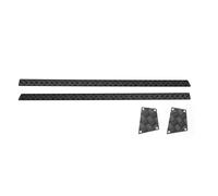 QOAKSDY Pièces RC Compatible avec Traxxas pour TRX4M pour Defender 1/18 rc Cars Upgrade Parts Plaque De Protection Latérale en Acier Anti-Rayures Garniture Feuille Décorative(Black)
