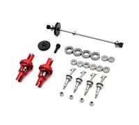 QOAKSDY Pièces RC Compatible avec WLtoys 284131 K969 K979 K989 K999 P929 P939 1/28 RC, Pièces De Voiture, Engrenage De Mise À Niveau en Métal, Roulement d'arbre D'entraînement Différentiel(Red)
