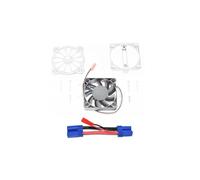 QOAKSDY Pièces RC pour ARRMA pour Granite pour SENTON pour VORTEKS pour KRATON pour Vendetta 3S 1/10 1/8 rc Cars Radiateur De Moteur en Métal avec Ventilateur De Refroidissement(Silver)