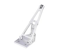 QOAKSDY Pièces RC pour Axial pour Capra 1.9UTB pour Trail pour Buggy 1/10 RC Pièces De Mise À Niveau sur Chenilles Treuil Camion/dépanneuse Kit De Bras De Grue Simulation(Silver)