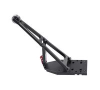 QOAKSDY Pièces RC pour Axial pour Capra 1.9UTB pour Trail pour Buggy pour Capra Kit De Construction Camion en Aluminium/dépanneuse Kit De Bras De Grue 1/10 RC Voiture Chenille(Black)