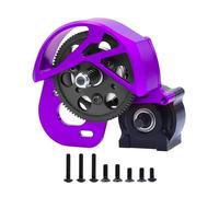 QOAKSDY Pièces RC pour Axial pour SCX10 I II AX10 SMT10, Boîte De Vitesses 1/10 RC, Mises À Niveau sur Chenilles, Boîte De Vitesses Centrale De Transmission en Métal(Purple)