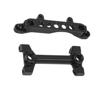 QOAKSDY Pièces RC pour Axial Scx10 pour Gladiator AXI03006 Pièces De Mise À Niveau Support De Carrosserie Avant Arrière en Métal Support De Montage Accessoires De Voiture RC(Black)