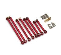 QOAKSDY Pièces RC pour FMS pour Fire pour Horse pour EAZYRC pour Thunder pour Storm 1/18 Télécommande Voiture Accessoires De Mise À Niveau en Métal Ensemble De pour Chariot(Red)