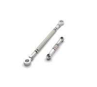 QOAKSDY Pièces RC pour HuangBo ZP1001 ZP1002 ZP1003 ZP1004 1/10 RC, Pièces De Voiture, Mise À Niveau en Métal, Remontage du Lien De Direction De L'essieu Avant(Silver)