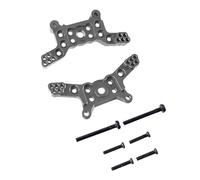 QOAKSDY Pièces RC pour Hyper pour Go pour MJX 1/14 RC, Tour De Choc Avant Et Arrière, Accessoires De Mise À Niveau en Métal, Pièces(Gray)