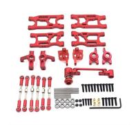 QOAKSDY Pièces RC pour LC pour Racing LC12B1 EMB-1H-DTH-MTH 1/14 rc Cars Parts Mise À Niveau en Métal pour Bras Oscillant Coupelle De Direction Groupe De Direction(Red)