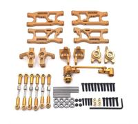 QOAKSDY Pièces RC pour LC pour Racing LC12B1 EMB-1H-DTH-MTH 1/14 rc Cars Parts Mise À Niveau en Métal pour Bras Oscillant Coupelle De Direction Groupe De Direction(Yellow)