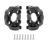 QOAKSDY Pièces RC pour LOSI pour Mini pour LMT 4X4 1/18 RC Voiture pour Monster Truck, Moyeu C en Aluminium, Tasse De Direction Avant avec Roulement Élargi(Black,C Hub)
