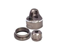 QOAKSDY Pièces RC pour LOSI pour PROMOTO-MX LOS06000 LOS06002 1/4 RC, Accessoires De Mise À Niveau De Moto, Couvercle De Capuchon D'amortisseur en Métal LOS263008(Gray)