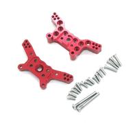 QOAKSDY Pièces RC pour MJX 14210 14209 1/14 Voiture Télécommandée 4WD, Mise À Niveau en Métal, Accessoires De Supports De Chocs Arrière Et Arrière(Red)