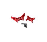 QOAKSDY Pièces RC pour MJX pour Hyper pour Go 14301 14302 14303 1/14, Télécommande De Voiture, Pièces Métalliques Améliorées, Accessoires, Tour De Choc Avant Et Arrière(Red)