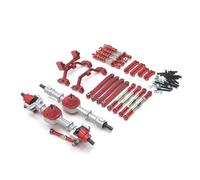 QOAKSDY Pièces RC pour MN D90 D91 D96 pour MN98 99S 1/12 rc Cars Parts Kit D'amortisseur De Biellette De Direction en Métal pour Essieu Avant Et Arrière De Mise À Niveau(SilverBlack)
