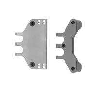 QOAKSDY Pièces RC pour MN MN86 MN86S MN86KS MN86K 4WD G500 Crawler rc Cars Accessoires Modifiés Support De Boîtier De Direction en Métal Base Servo pour Siège(Gray)