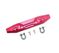 QOAKSDY Pièces RC pour Traxxas pour E-Revo 2.0 86086-4 4X4 pour VXL pour Monster Truck 1/10 RC Mise À Niveau De Voiture Pare-Chocs Avant en Métal avec Crochet Remorquage 5335X(Red)