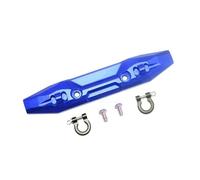 QOAKSDY Pièces RC pour Traxxas pour E-Revo 2.0 86086-4 4X4 pour VXL pour Monster Truck 1/10 RC Mise À Niveau De Voiture Pare-Chocs Avant en Métal avec Crochet Remorquage 5335X(Blue)