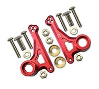 QOAKSDY Pièces RC pour Traxxas pour E-Revo 2.0 pour VXL 86086-4 pour Monster Truck 1/10 RC Mise À Niveau De Voiture en Métal Ensemble De Culbuteurs Avant Support Anti-Choc 5358(Red)