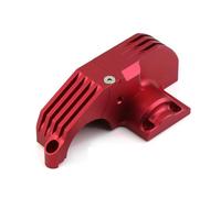 QOAKSDY Pièces RC pour Traxxas pour Maxx 89076-4 89086-4 1/10 rc Cars Upgrade Parts Accessories Metal Main Gear Cover Protection Shell(Red)