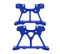 QOAKSDY Pièces RC pour Traxxas pour Slash 4x4 4WD 1/10 rc Cars Pièces De Rechange pour Mise À Niveau Ensemble De Tour D'amortisseur Avant Et Arrière en Métal en Aluminium(Blue)
