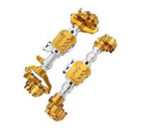 QOAKSDY Pièces RC pour Traxxas pour TRX-4 Pièces De Mise À Niveau des Essieux Accessoires Boîtier D'essieu Avant Et Arrière en Alliage D'aluminium Voiture sur Chenilles RC 1/10(Yellow)
